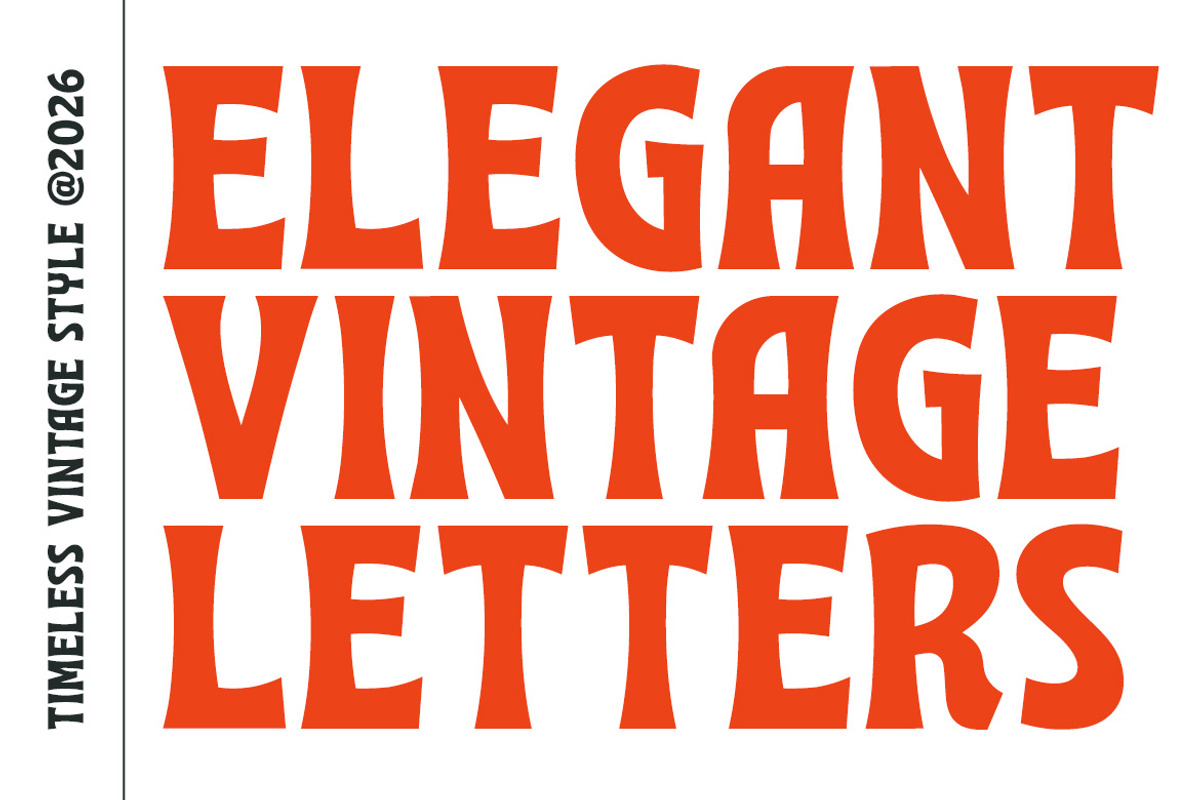 Bellvonce – Retro Soft Serif Display, a Sans Serif Font by decographstud (Photo 2 of 8)