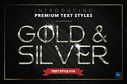Gold & Silver #5 - 15 Text Styles, a Layer Style Add-On by Jonas Stensgaard (Thumbnail 15 of 18)
