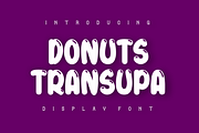 Donuts Transupa Font, a Font by ponuppo (Thumbnail 1 of 3)