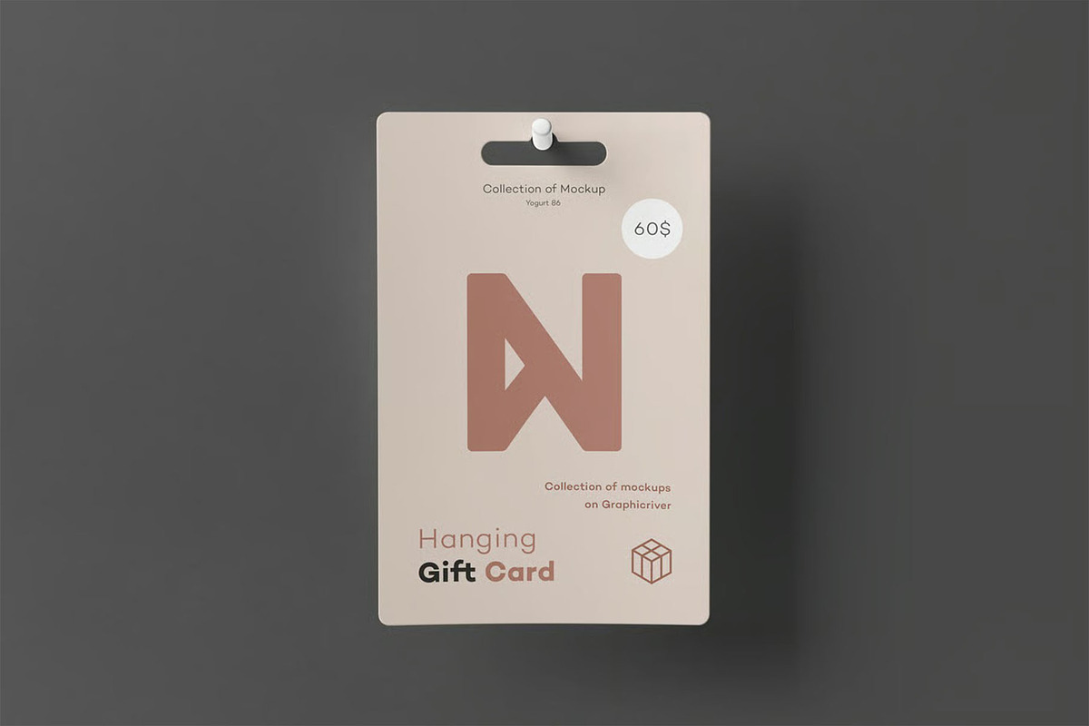Hanging Gift Card Mock-up, an Advertising Mockup by zippypixelstudio (Photo 7 of 13)