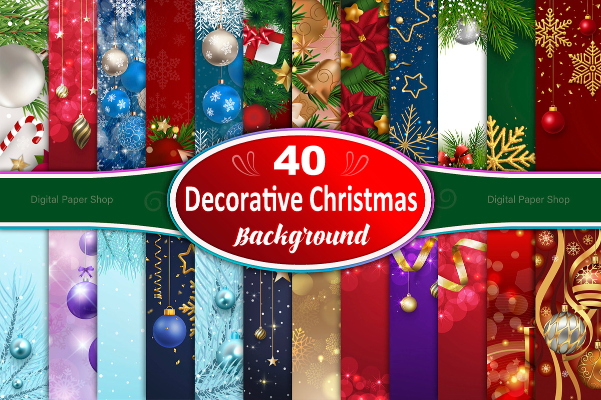 Christmas Decoration Wallpaper, a Background Graphic by Digital Studio (Photo 1 of 6)