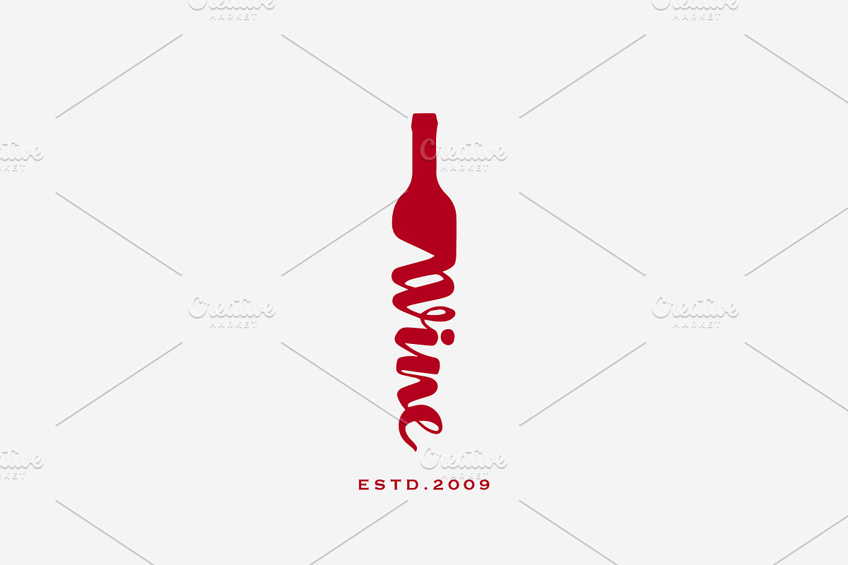 Wine Logo, Wine Restaurant Logo, a Branding & Logo Template by Bordo (Photo 2 of 2)