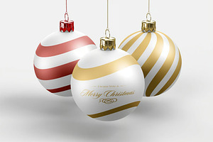 Christmas Ball Mockup, a Mockup by zippypixelstudio