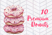 10 Premium Donuts, an Illustration by Tubigan Art (Thumbnail 1 of 2)