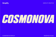 Cosmonova - Bold Display Font, a Font by Simplify Creative (Thumbnail 1 of 12)