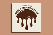 Chocolate Day Social Media Banner, a Social Media Template by nandinigraphics (Thumbnail 1 of 5)