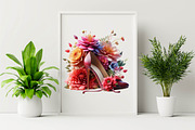 Flower with High Heels  Sublimation, an Illustration by SVGArt (Thumbnail 7 of 7)