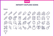 2100+ Infinity Outline icons, an Outline Icon by Icojam store (Thumbnail 9 of 12)