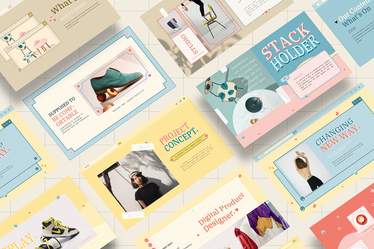 Catton Cute Pastel Powerpoint, a Presentation Template by Visualin.std (Photo 11 of 11)