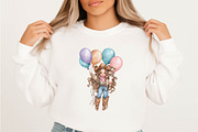 Watercolor Cute Cowgirl Clipart Bund, an Illustration by SVGArt (Thumbnail 7 of 9)