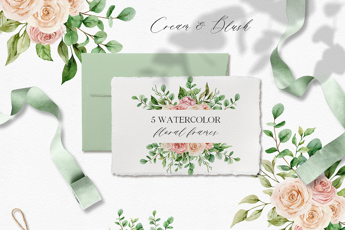 Cream & Blush - Watercolor Set, a Decorative Illustration by long summer (Photo 9 of 11)