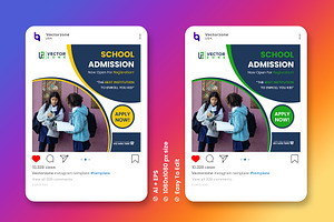 School Admission Social Ads Banner