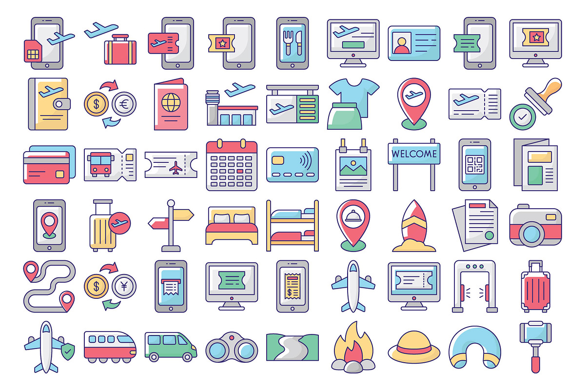 Premium Tourism Vector Icons Pack, an Icon by Vector Portal (Photo 2 of 5)