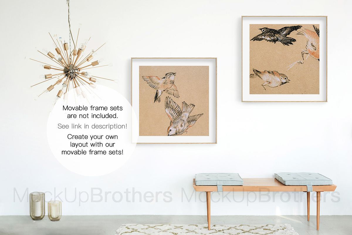 Mockup Stockphoto with gold lamp 183, a Print Template by MockUpBrothers (Photo 4 of 5)