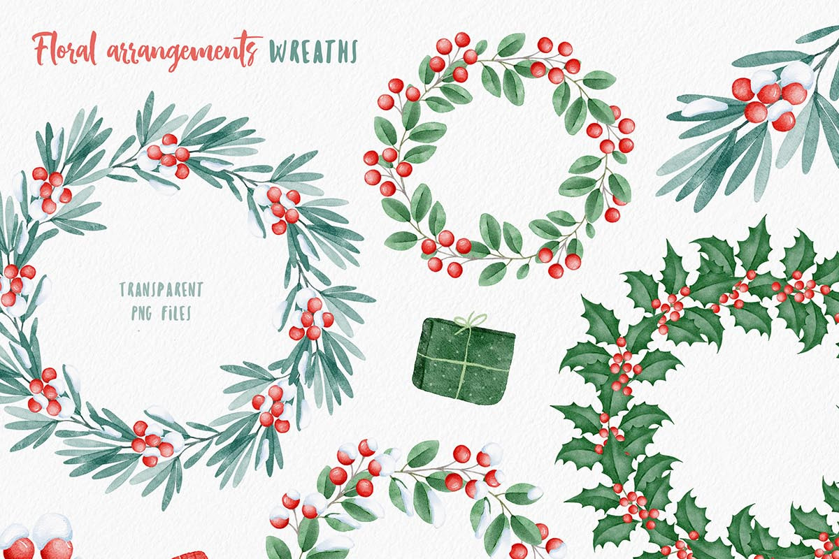Woof Christmas Watercolors, an Animal Illustration by Eva Katerina (Photo 8 of 18)