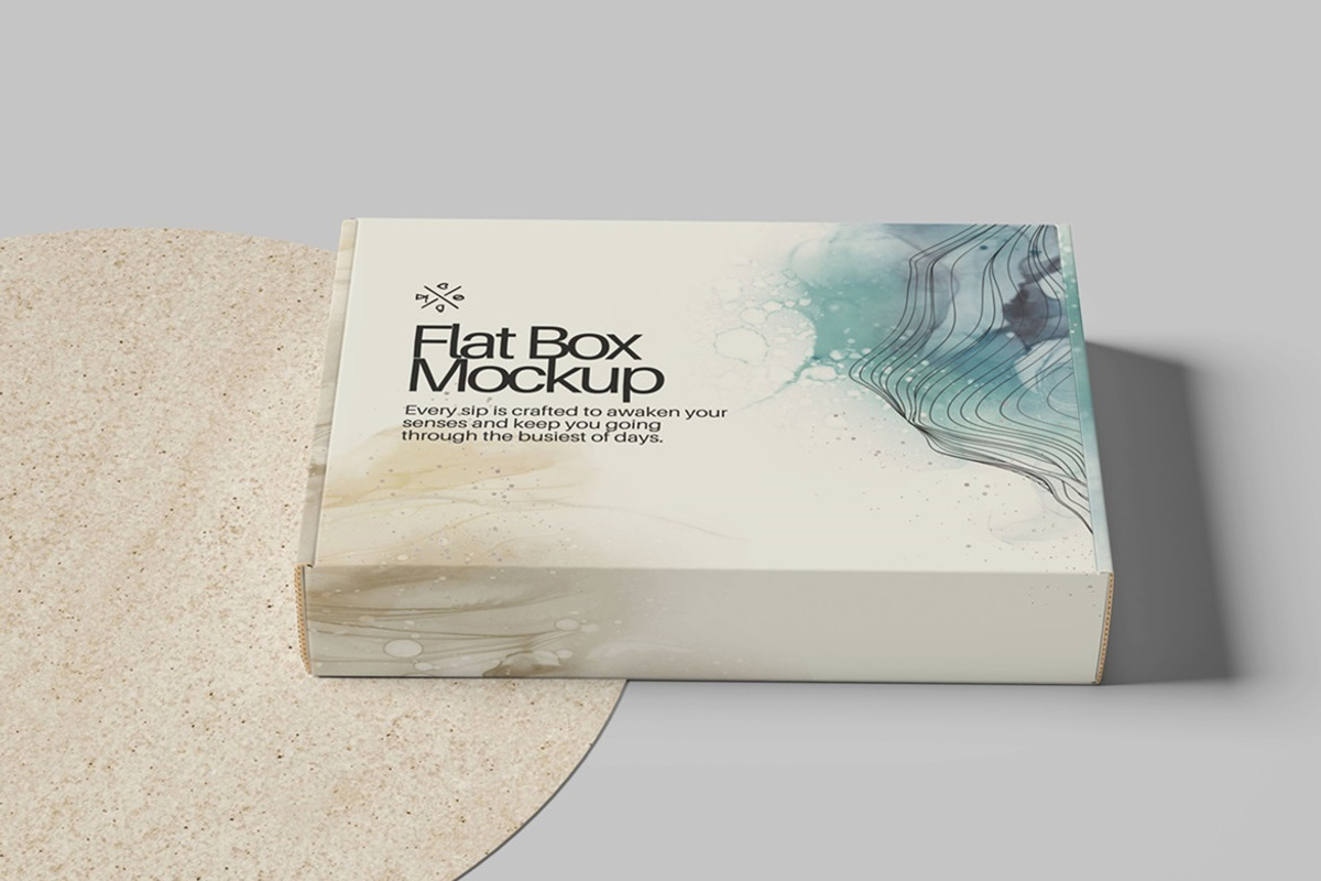 Flat Box Mockup, a Packaging Mockup by Tokobeta (Photo 5 of 7)