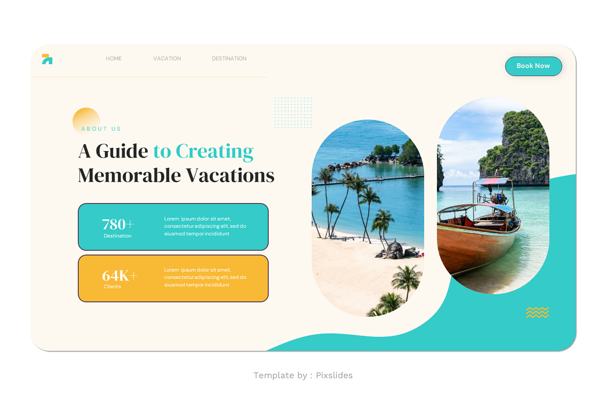 Vacation Holiday PowerPoint, a Presentation Template by Pixslides (Photo 3 of 7)
