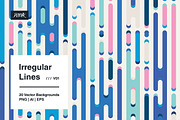 Irregular Lines - Vector Backgrounds, a Background Graphic by dvtchk (Thumbnail 10 of 13)
