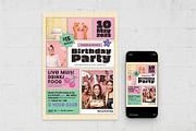 Y2K Birthday Party Flyer Templates, a Flyer Template by BrandPacks (Thumbnail 3 of 4)