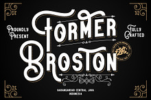 Former Broston - A Vintage Font