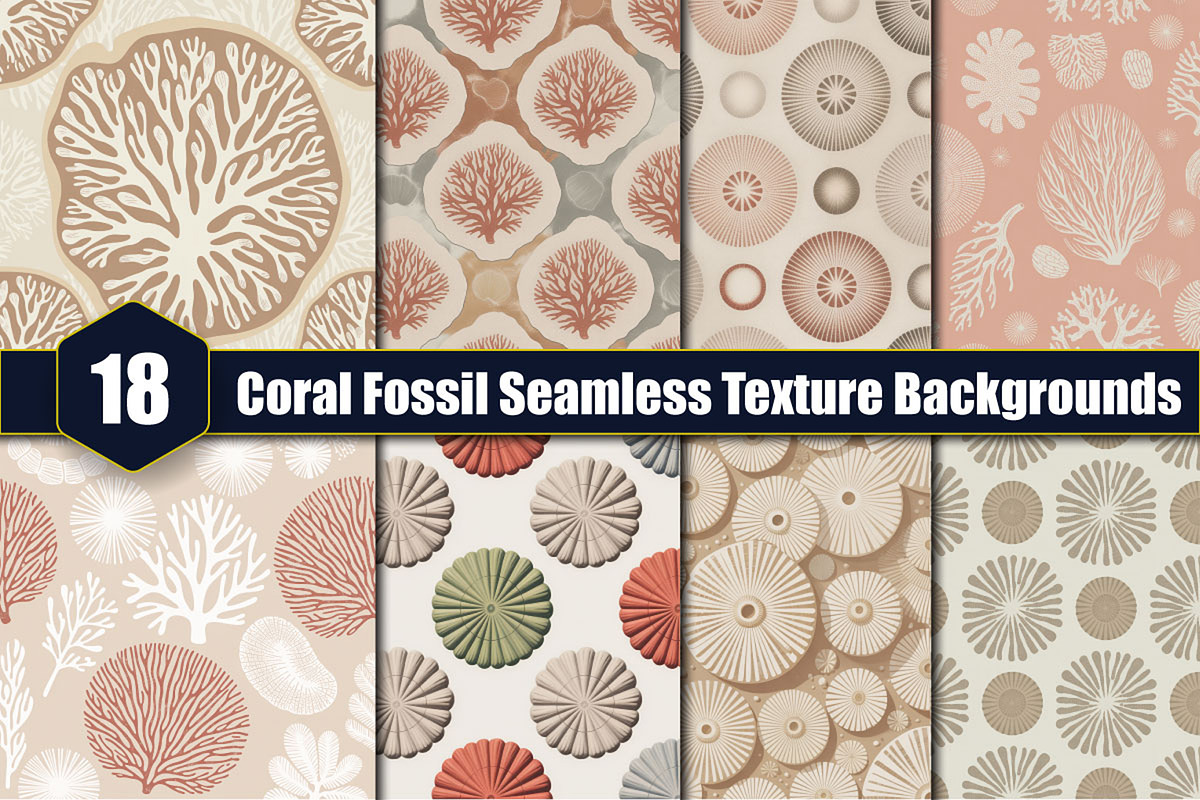 Coral Fossil Seamless Texture Backgr, a Background Graphic by protabsorkar11 (Photo 1 of 4)