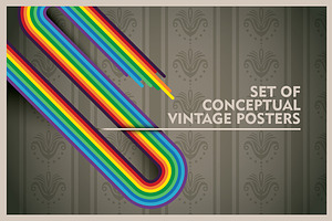 Conceptual vintage posters