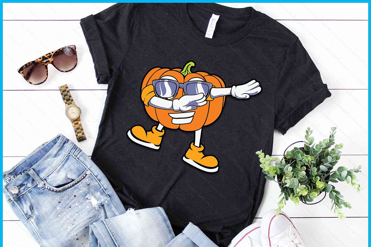 Dabbing Pumpkin Halloween SVG, an Object Graphic by Creativeusart (Photo 1 of 4)