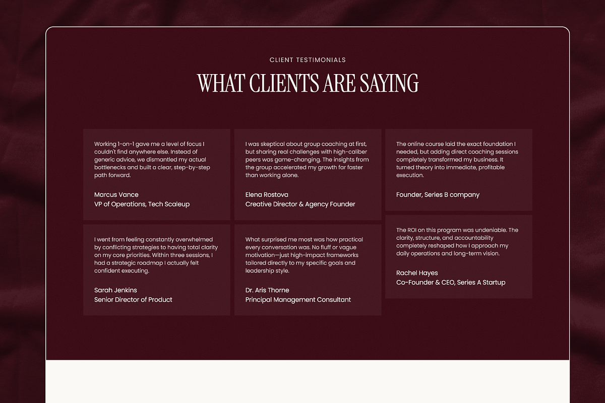 Coaching & Consultant Template, a Landing Page Template by hridoywebdev (Photo 5 of 6)