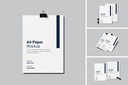 High Quality A4 Paper Mockup, an Advertising Mockup by swsi-studio (Thumbnail 1 of 5)