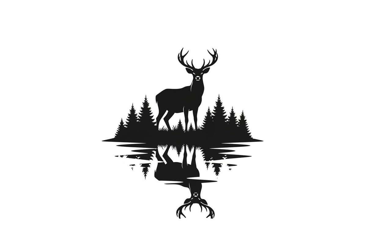 Wildlife Forest Silhouette Vector Bu, an Illustration by Designs_River (Photo 24 of 51)
