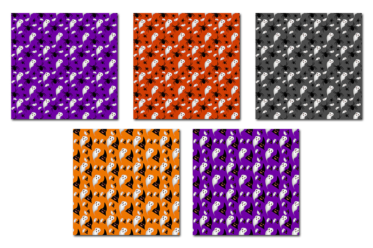 Halloween Seamless Pattern 4, a Pattern Graphic by tchastudio (Photo 5 of 5)