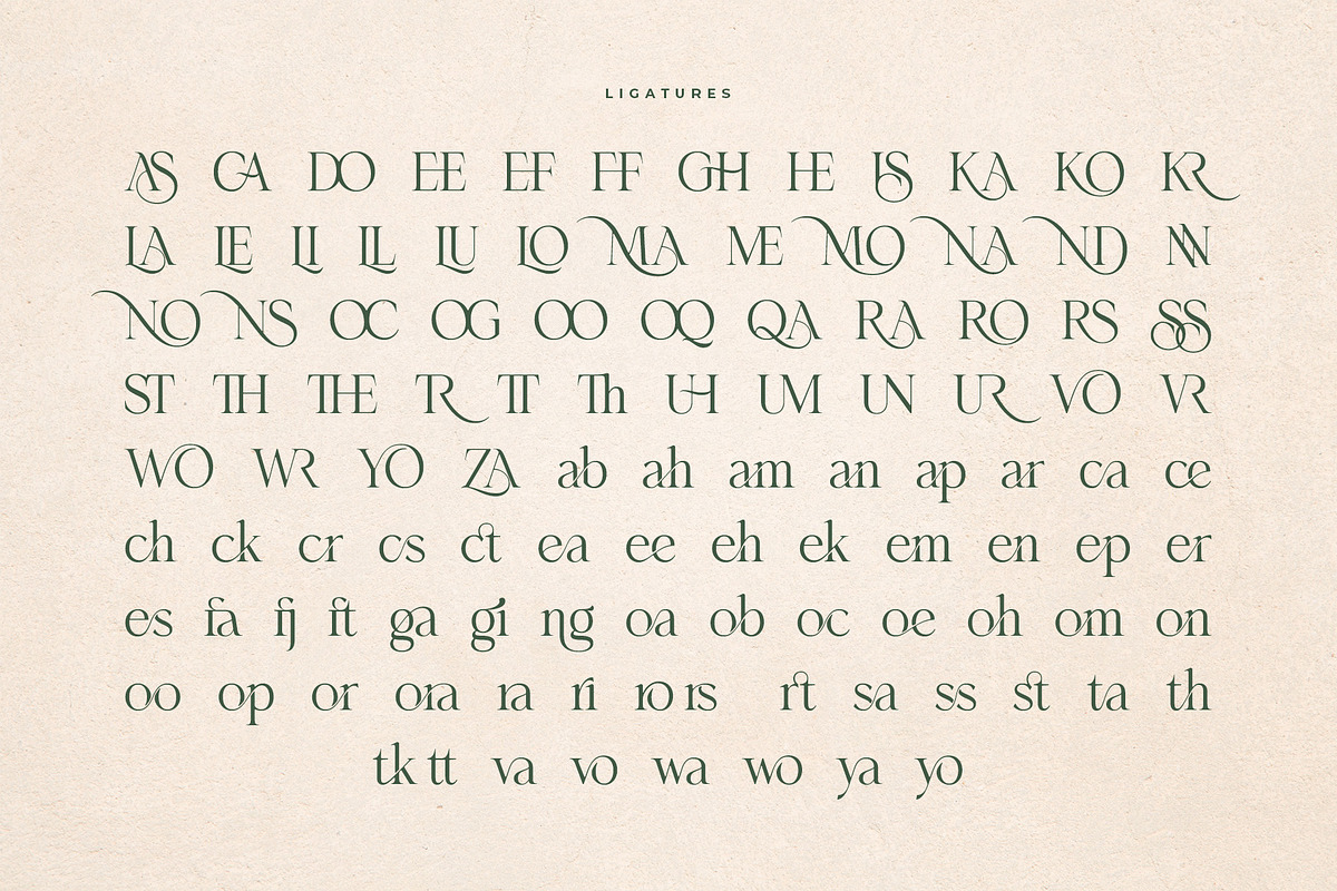 Merona Heavens | Ligature Serif, a Serif Font by Krismagraph (Photo 12 of 12)