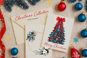 Christmas Magic Watercolor Clipart, a Seasonal Illustration by DiashaArt (Thumbnail 2 of 18)