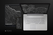 55 Vector Topographic Maps Bundle, a Texture Illustration by RDShop (Thumbnail 7 of 11)