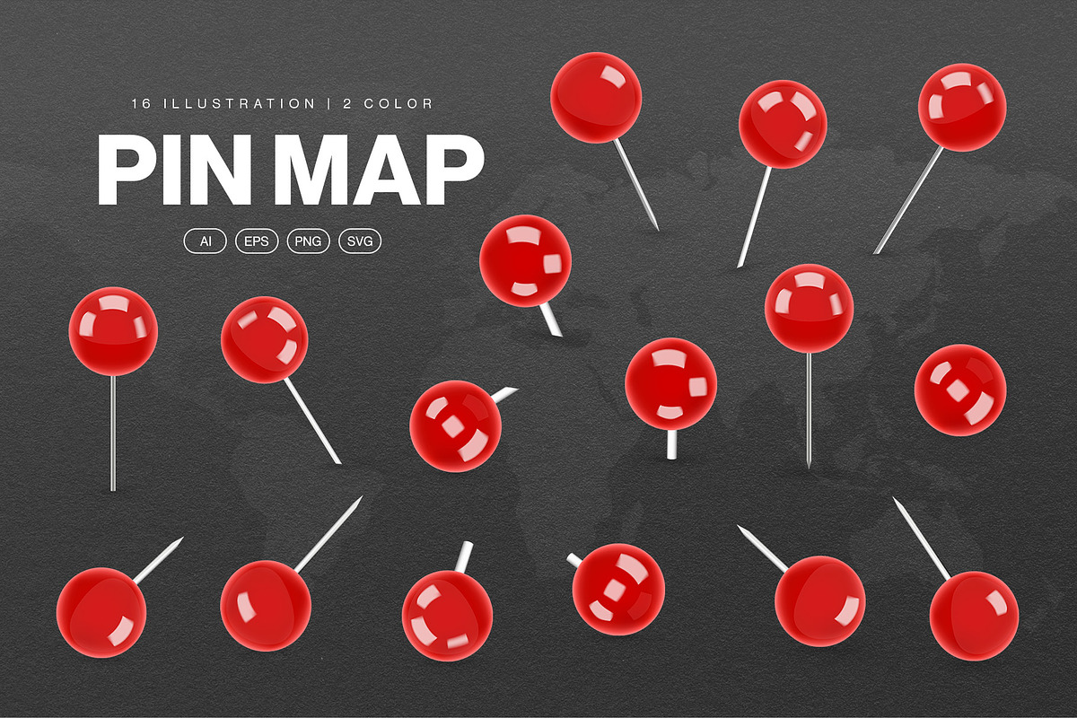 Map Pin Icons Set, an Object Graphic by DesignerCandies (Photo 6 of 6)