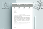 Professional Resume Template Kono, a Resume Template by AdeevaResume (Thumbnail 4 of 4)