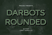 Darbots Rounded 3D, a Sans Serif Font by Craft Supply Co. (Thumbnail 1 of 8)