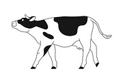Dairy milk cows & calf, line art set, an Animal Illustration by Good Studio (Thumbnail 4 of 7)
