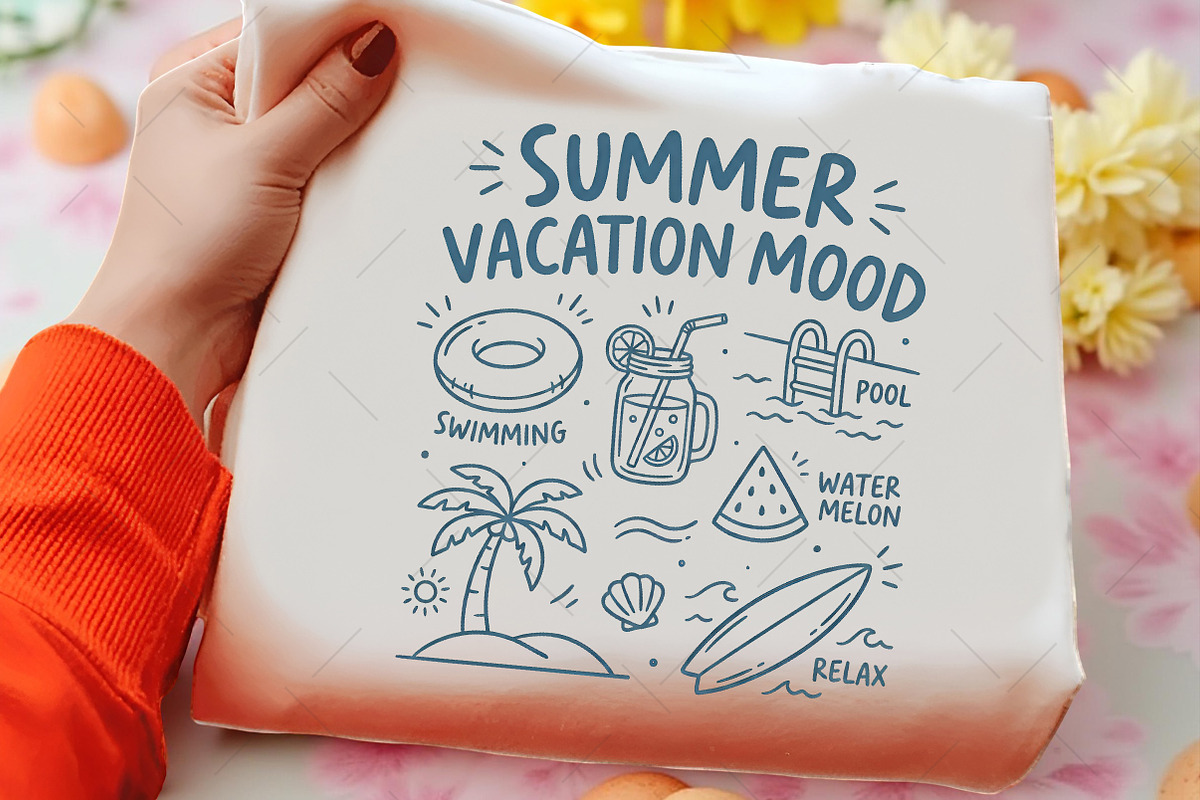Summer Beach Vacation Mood PNG, an Illustration by OK Design (Photo 3 of 5)