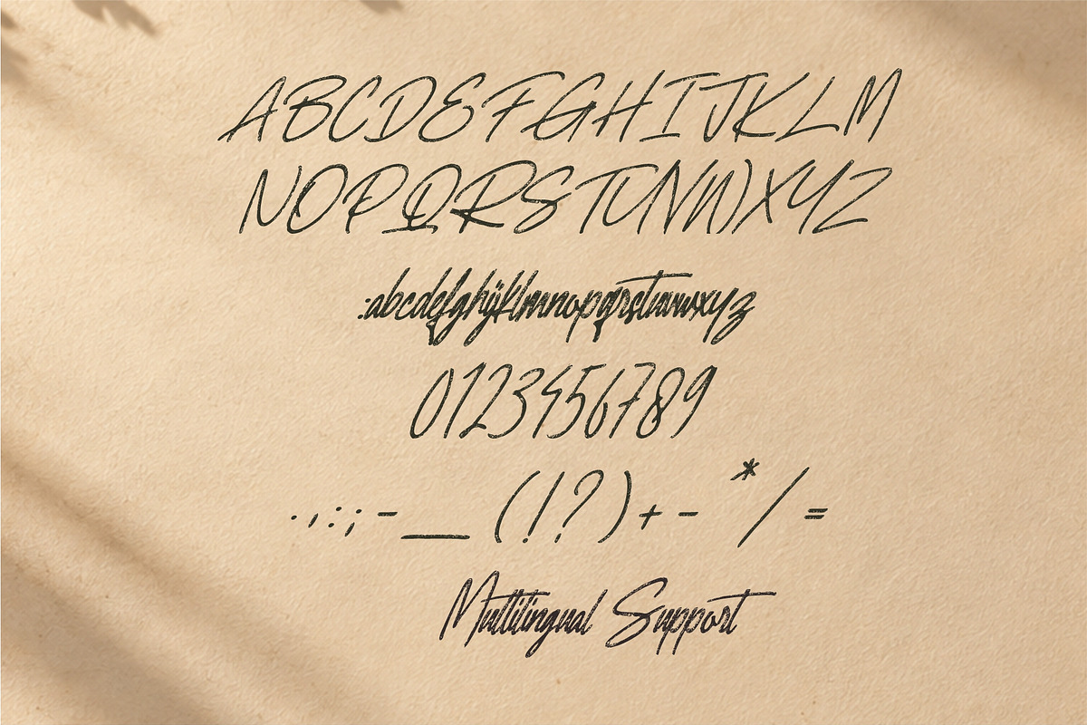 Starpick Rockbily Handwritten Script, a Script Font by Tyedge Studio (Photo 3 of 7)