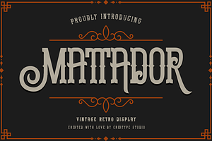 Mattador Vintage Retro Display