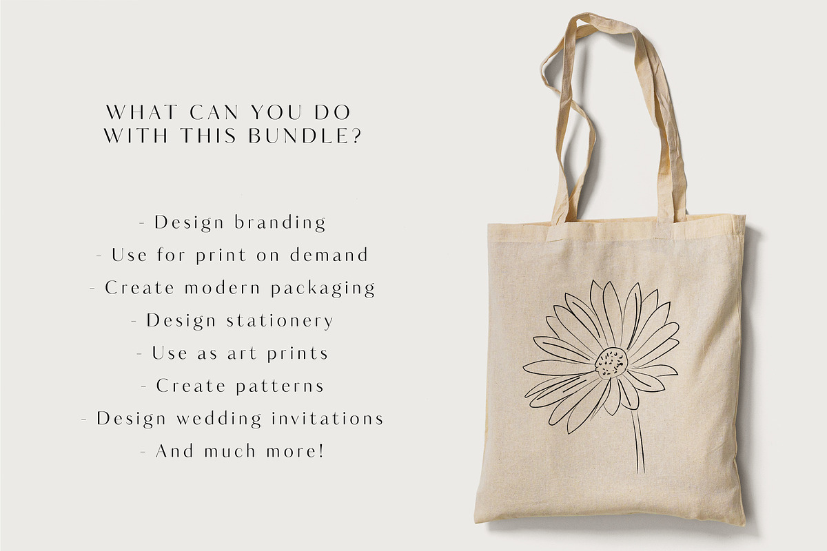 Line Art Floral Graphic Elements, a Decorative Illustration by CL Creative Studio (Photo 10 of 11)