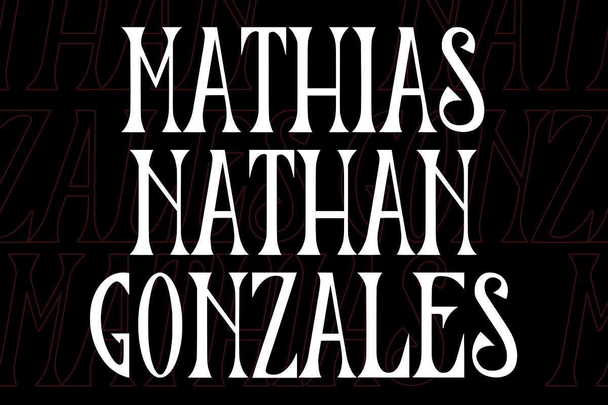 Hallest Blackletter Display Font preview 5