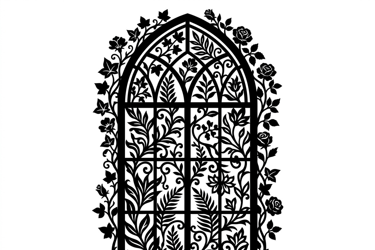 50 Floral French Window Ornament, a Decorative Illustration by Amazin_art (Photo 3 of 44)