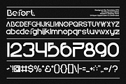 Befort - Futuristic Modern Display, a Sans Serif Font by Pandeka Studio (Thumbnail 12 of 12)