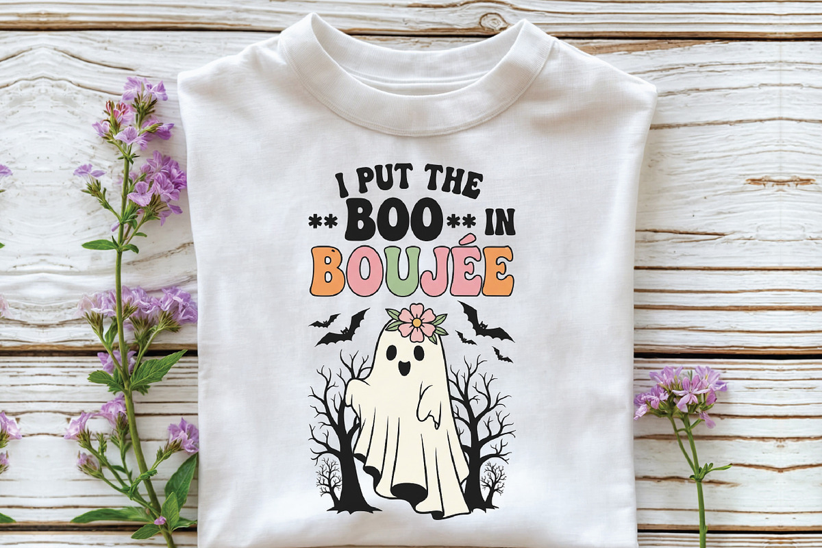 Put the Boo in Boujee Retro Hallowee, an Illustration by CraftArtStudio (Photo 2 of 4)