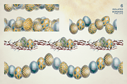 Easter Royal Eggs Clipart Set, a Decorative Illustration by EL_SUHOVA (Thumbnail 3 of 7)