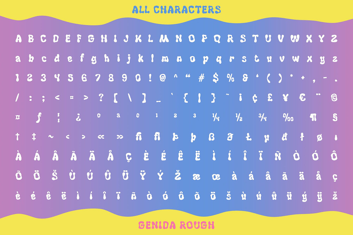 Genida Rough, a Sans Serif Font by Craft Supply Co. (Photo 8 of 8)