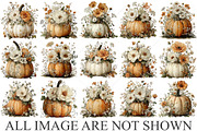 Whimsical Autumn Pumpkin Clipart, a Seasonal Illustration by Canvas Craft (Thumbnail 4 of 10)