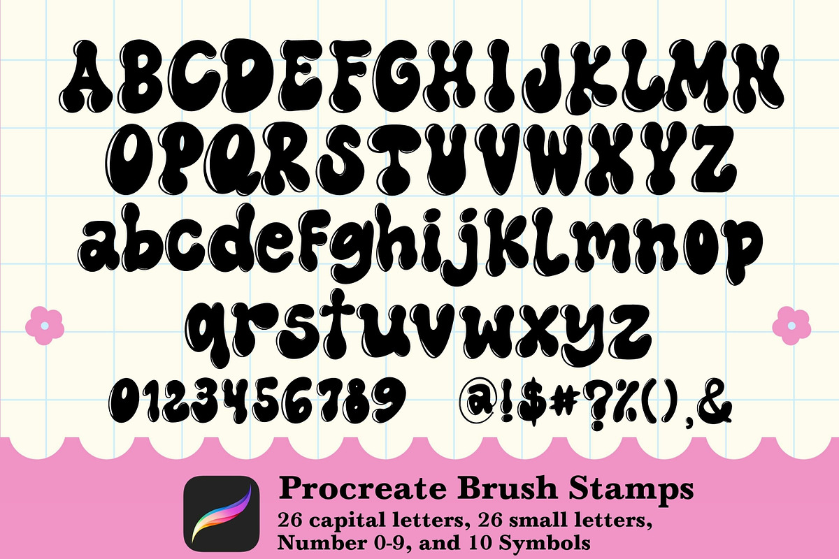 Procreate Alphabet Stamps
